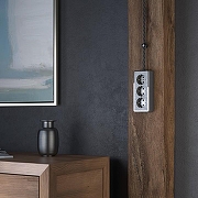 Розетка влагозащищенная с заземлением и со шторками Werkel Gallant (графит рифленый) W5073104 цвет Графит-3