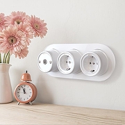 Розетка с заземлением, без рамки Werkel Ретро (белый) W5671001 цвет Белый-2