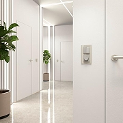 Выключатель проходной двухклавишный без рамки Werkel дымчатый W1222004 цвет Серый-5