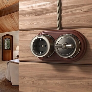 Розетка с заземлением, без рамки Werkel Ретро (бронза) W5771012 цвет Бронза-1