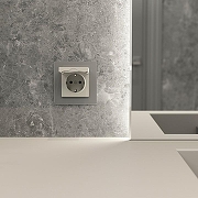 Розетка с заземлением, без рамки Werkel дымчатый W1271004 цвет Серый-5