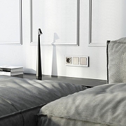 Розетка с заземлением и со шторкой и 2хUSB type A и C, без рамки Werkel дымчатый W1271704 цвет Серый-3