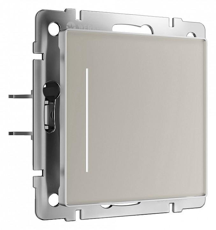 Выключатель одноклавишный с подсветкой без рамки Werkel дымчатый W4512014 