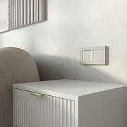 Выключатель одноклавишный с подсветкой без рамки Werkel дымчатый W4512014 цвет Серый-3