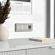 Выключатель одноклавишный с подсветкой без рамки Werkel дымчатый W4513641 цвет Серый-1