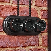 Провод электропитания Werkel Ретро 3х1,5 (черный) W6453508 цвет Черный-1