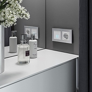 Выключатель сенсорый двухклавишный с подсветкой, без рамки Werkel белый W4520001 цвет Белый-3