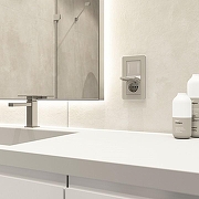 Выключатель двухклавишный с подсветкой без рамки Werkel дымчатый W4522014 цвет Серый-5