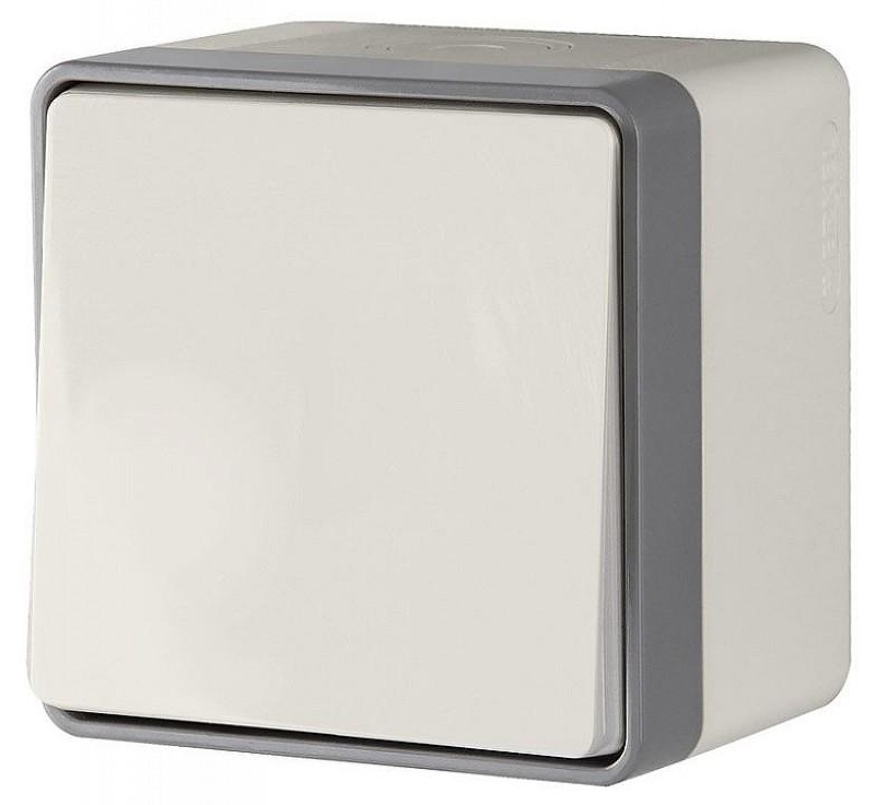 Выключатель одноклавишный влагозащищенный Werkel Gallant (слоновая кость) W5010203 