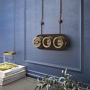 Выключатель одноклавишный без рамки Werkel Ретро (бронза) W5712012 цвет Бронза-2