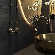 Выключатель одноклавишный без рамки Werkel Ретро (бронза) W5712012 цвет Бронза-5