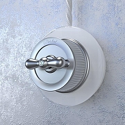 Выключатель на 4 положения Werkel Ретро (матовый хром) WL19-01-05 цвет Серый-3