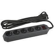 Сетевой фильтр Эра USF-5es-5m-B Б0019737 цвет Черный