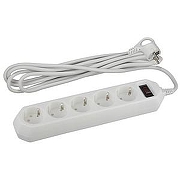 Сетевой фильтр Эра USF-5es-5m-W Б0019738 цвет Белый