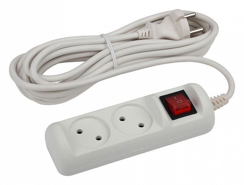 Сетевой фильтр Эра U-2s-3m-2x1 Б0044047 