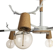 Люстра на штанге Loft it Sven 10024/6 Black цвет арматуры Коричневый, Черный-4