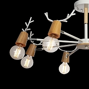 Люстра на штанге Loft it Sven 10024/8 White цвет арматуры Белый, Коричневый-3