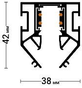 Трек встраиваемый Favourite Logica 1014-TB-200 цвет арматуры Черный-4