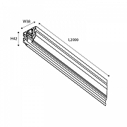 Трек встраиваемый Favourite Logica 1014-TB-200 цвет арматуры Черный-7