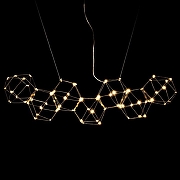 Люстра O-LUCE Bjork в линию без вставок 1096411-7 цвет золото