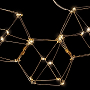 Люстра O-LUCE Bjork в линию без вставок 1096411-7 цвет золото-1