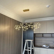 Люстра O-LUCE Bjork в линию без вставок 1096411-7 цвет золото-3