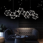 Люстра O-LUCE Bjork в линию без вставок 10964-2 цвет хром-4