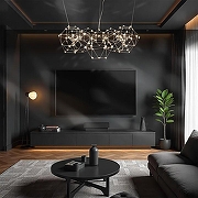 Люстра O-LUCE Bjork круглая без вставок 11810-1 цвет хром-3