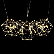 Люстра O-LUCE Bjork круглая без вставок 11810-4 цвет золото