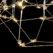 Люстра O-LUCE Bjork круглая без вставок 11810-4 цвет золото-1