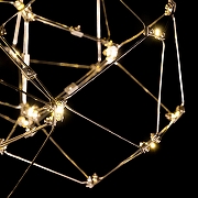 Люстра O-LUCE Bjork круглая без вставок 11810-4 цвет золото-3