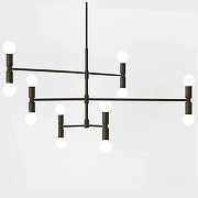 Люстра на штанге Imperiumloft Atom1um By LF 123473-22 цвет черный