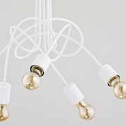 Люстра на штанге Adilux Tango White 23615 цвет арматуры Белый-1