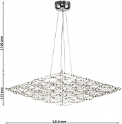Люстра Favourite Thinner 4305-12P цвет хром-5