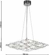 Люстра Favourite Thinner 4305-8P цвет хром-4