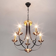 Люстра Eurosvet Lazzaro 60098/5 черный цвет черный-2