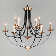 Люстра Eurosvet Lazzaro 60098/9 черный цвет черный