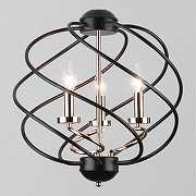 Люстра Eurosvet Sorrel 60105/3 черный цвет золото, черный