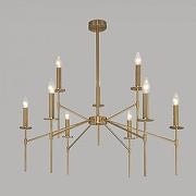 Люстра на штанге Eurosvet Anders 60142/9 латунь цвет арматуры Латунь