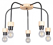 Люстра De City Акцент 4 680012905 цвет арматуры Коричневый, Черный