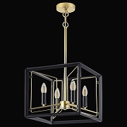 Люстра на штанге Lightstar Regolo 713447 цвет арматуры Золото, Черный-1