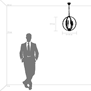 Люстра Lightstar Cero 731247 цвет золото, черный-2