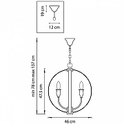 Люстра Lightstar Cero 731247 цвет золото, черный-4
