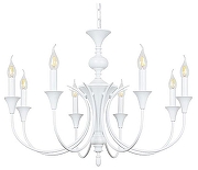 Люстра Artelamp Coll1netta A4094LM-8WH цвет белый