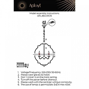 Люстра Aployt Sharlotta APL.664.03.05 цвет латунь-2