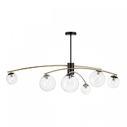 Люстра на штанге Citilux F1sher CL218163 цвет плафона/подвески Прозрачный, цвет арматуры Бронза, Черный-4