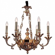 Люстра Lucia Tucci Firrnze FIRENZE 1781.6.2 antique gold цвет арматуры Золото-1