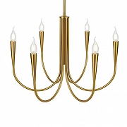 Люстра на штанге Freya Branches FR5253PL-06BS цвет арматуры Латунь-2