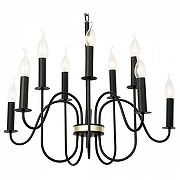 Люстра Lussole Roosevelt GRLSP-8198 цвет золото, черный