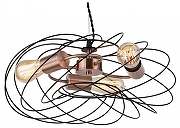 Люстра Lussole Brooks GRLSP-8246 цвет медь, черный